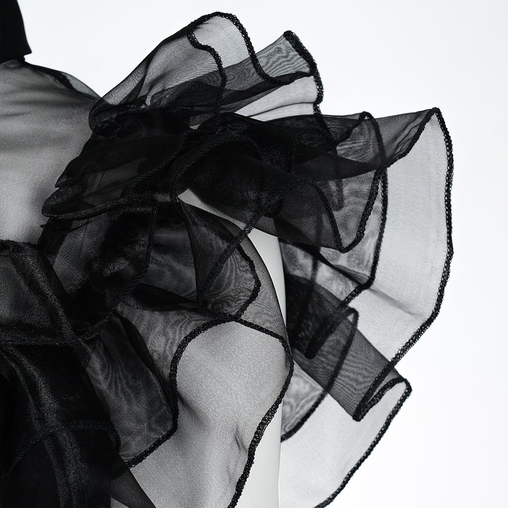 Vestido de Baile Wednesday Addams La Familia Addams Película Cosplay - Fantasia Cosera