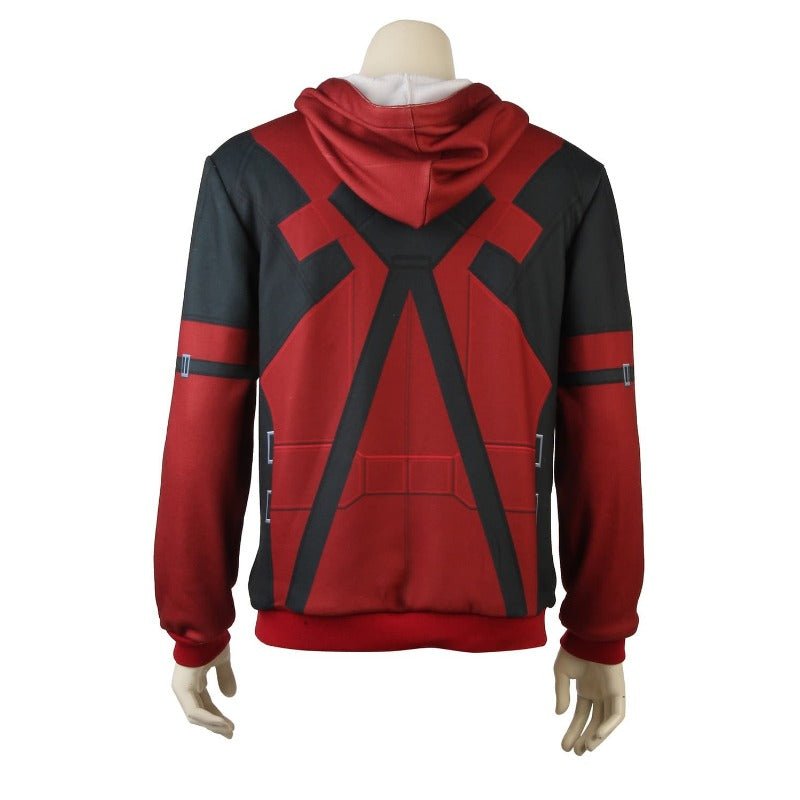 Chaqueta con Capucha Deadpool Disfraz Cosplay - Traje Cómodo y Estiloso para Fans - Fantasia Cosera