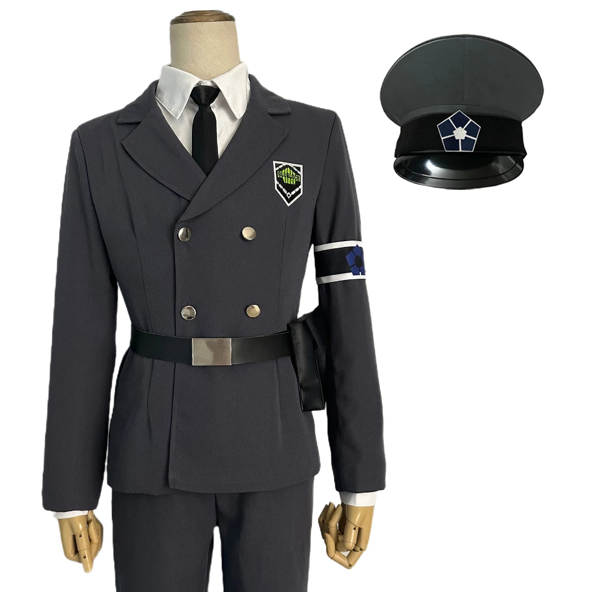 Disfraz de Cosplay de los Guardias de la Exposición de Blue Lock: Rin Itoshi, Isagi, Bachira, Nagi, Chigiri, Reo, Barou, Kunigami con Peluca y Red de Rosas - Fantasia Cosera