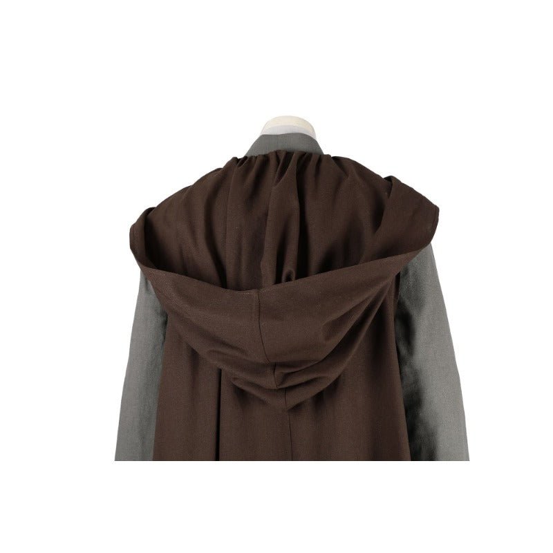 Traje de Cosplay de Obi-Wan Kenobi Conjunto Completo - Capa de Caballero Jedi para Halloween y Carnaval - Fantasia Cosera