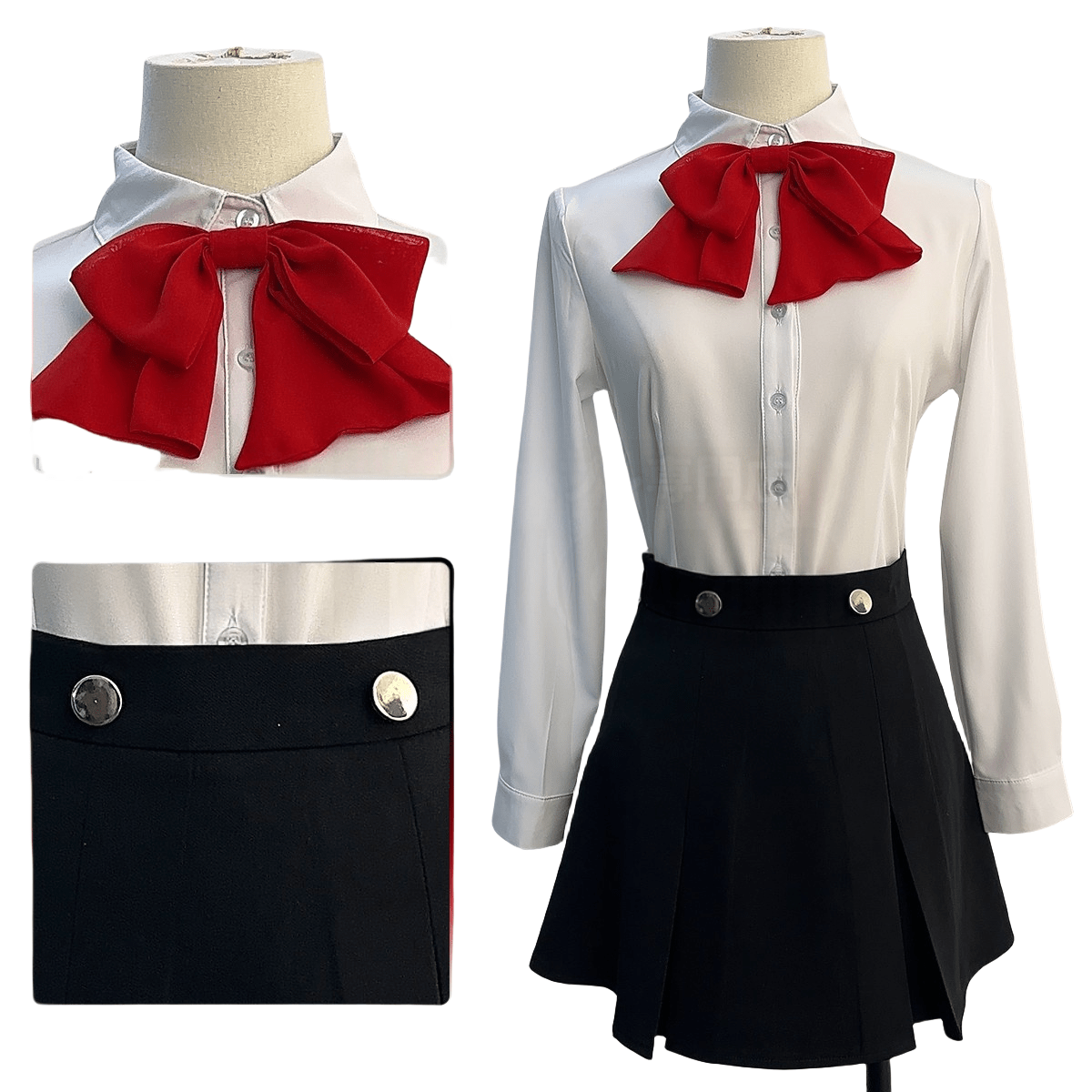 Traje Cosplay de Persona - Aegis, Makoto Yuki, Gekkoukan High School - Fantasia Cosera