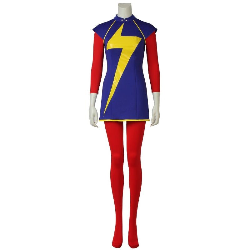 Traje de Cosplay de Kamala Khan - Mono y Capa para Mujeres para Halloween y Fiestas - Fantasia Cosera