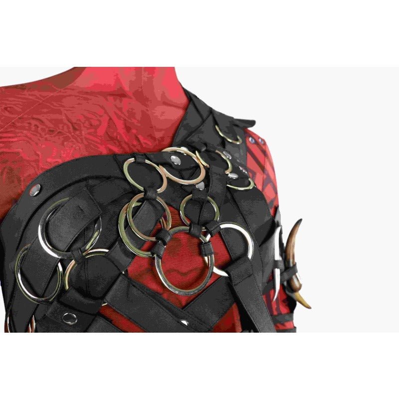 Conjunto de Cosplay de Karlach de Baldur's Gate - Fantasia Cosera