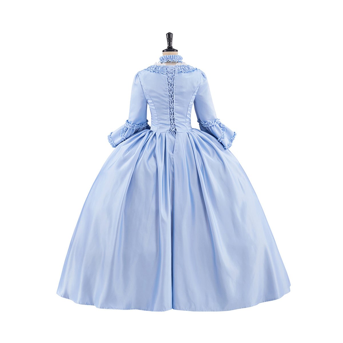 Vestido Azul Claro Rococó – Elegante Traje de Cosplay para Entusiastas - Fantasia Cosera