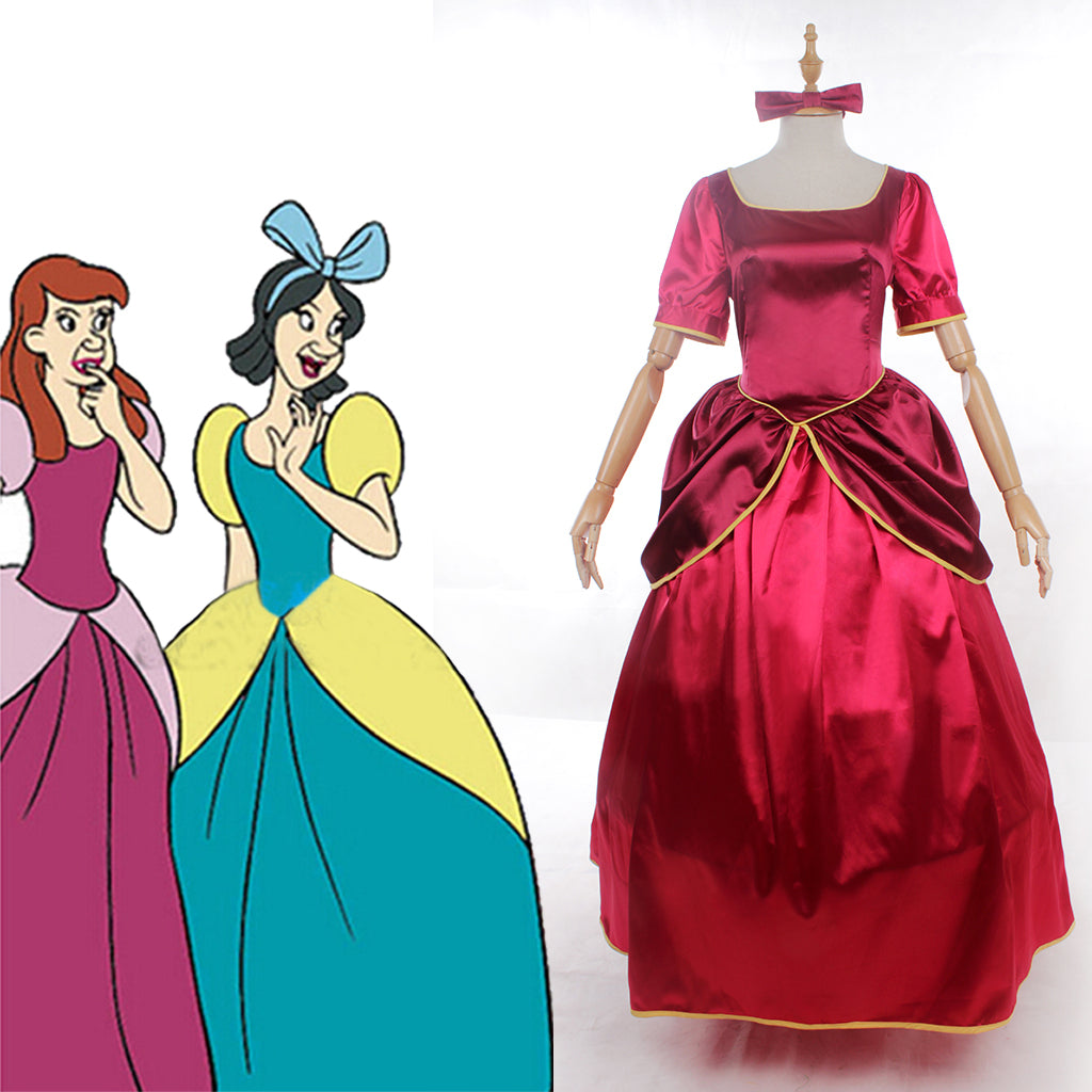 Serie de Disfraces de Cosplay de Disney Cenicienta: Princesa, Príncipe, Madrastra y Criada - Fantasia Cosera