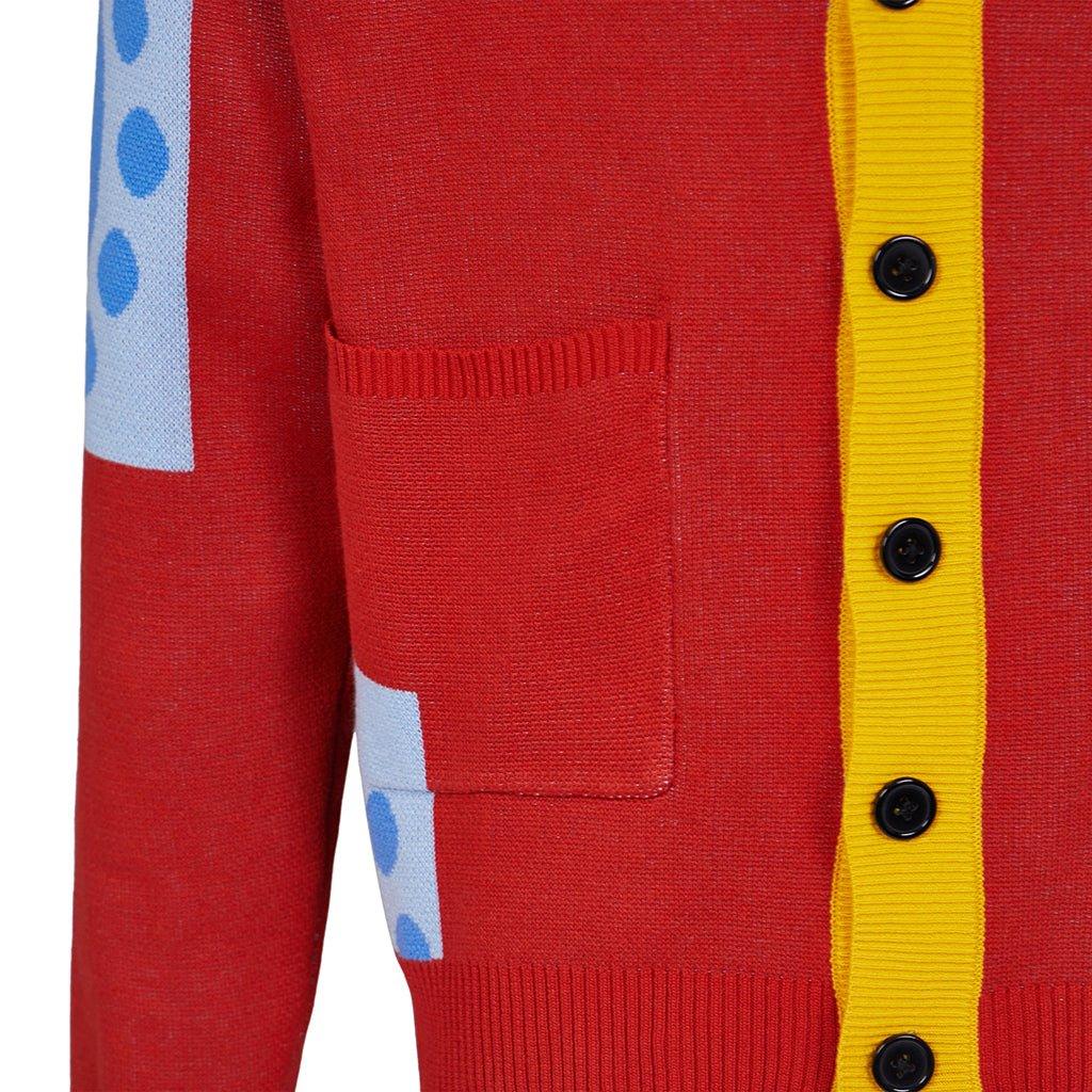 Suéter de Cosplay de Luffy del País Wano | Cardigan Anime para Adultos | Abrigo de Cosplay para Halloween - Fantasia Cosera