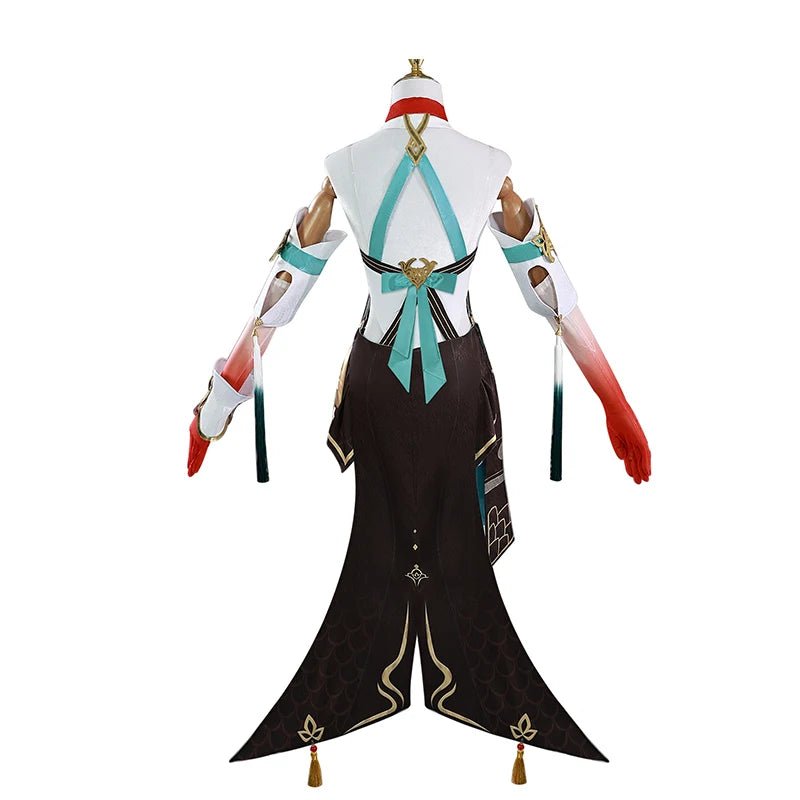 Traje de Cosplay de Lingsha de Honkai Star Rail - Sanadora Vidyadhara para Mujer, Uniforme para Fiestas de Halloween y Carnaval - Fantasia Cosera