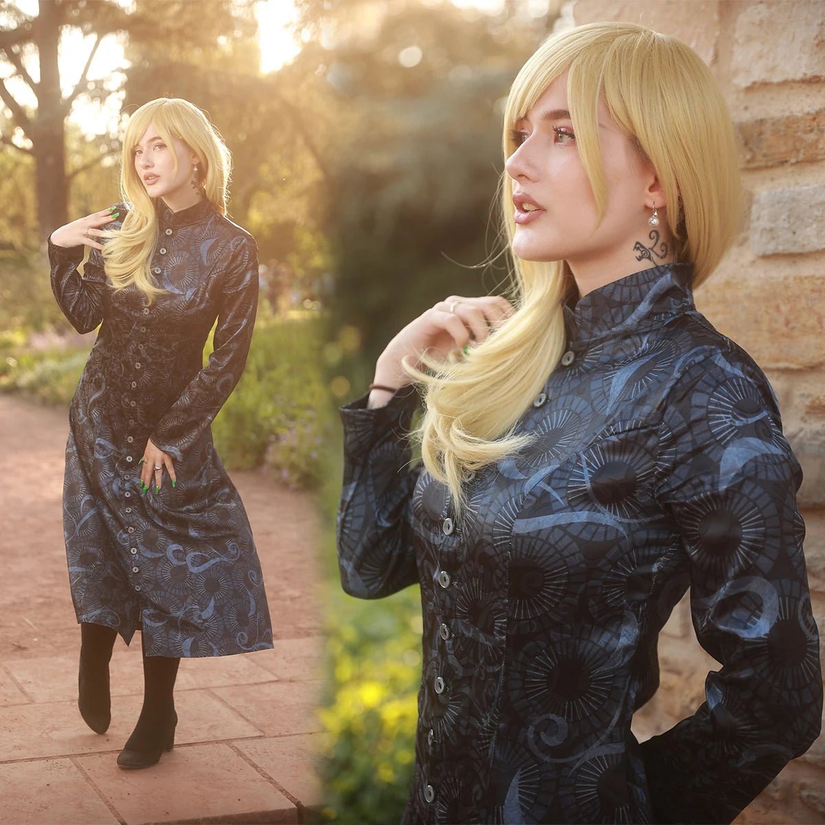 Traje de Cosplay de Tokyo Revengers Volumen 25 Portada del Manga Emma Sano Vestido Negro Suave - Fantasia Cosera