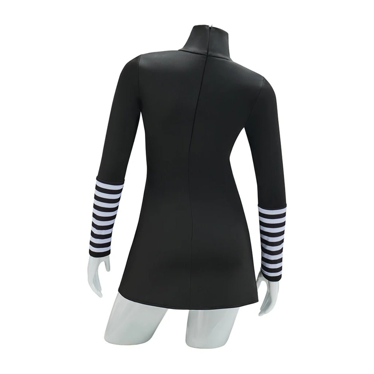 Traje de Cosplay de Marioneta - Vestido Negro con Medias Rayadas para Mujeres Adultas - Disfraz de Carnaval y Halloween - Fantasia Cosera