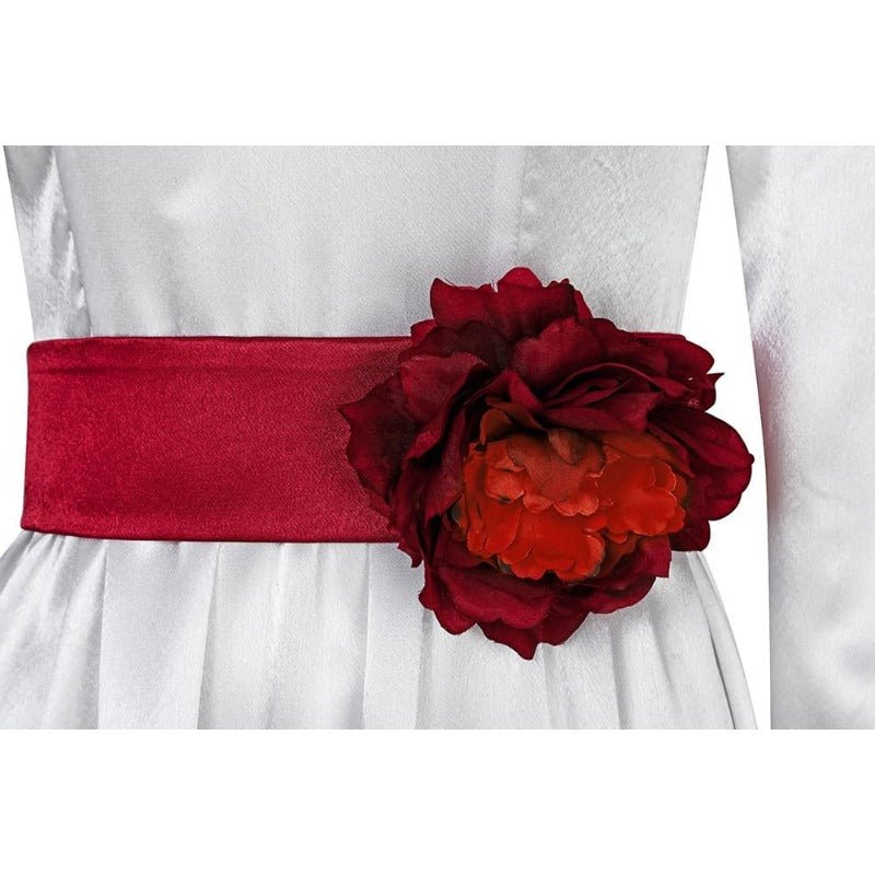 Disfraz de Novia Fantasma Annabelle Halloween Vestido Largo Princesa Blanco - Fantasia Cosera