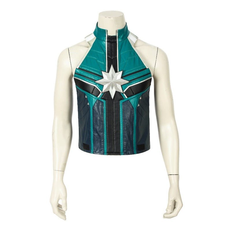 Traje de Cosplay de Yon Rogg Capitana Marvel Fuerza Estelar - Piel Sintética Premium - Fantasia Cosera