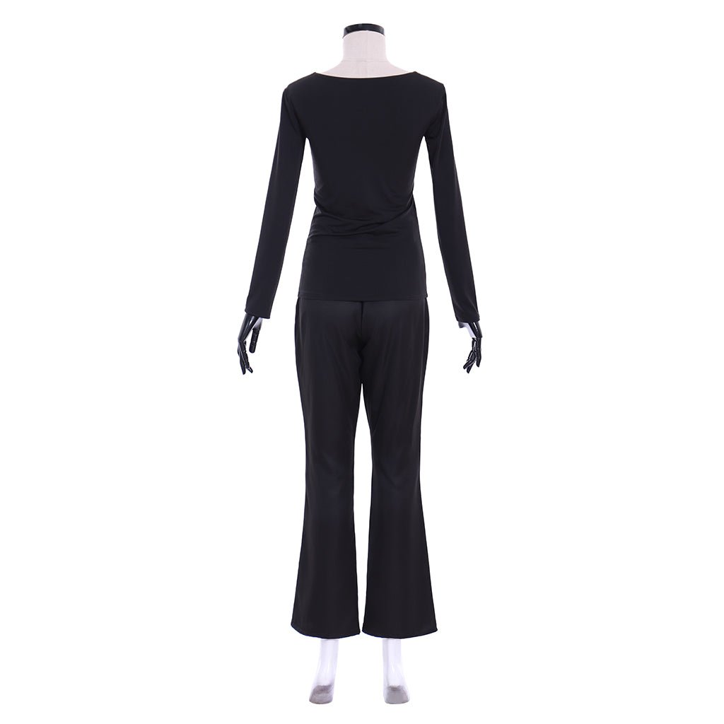 Traje de Cosplay de Cynthia de Pokémon Sol y Luna - Traje Negro Completo - Fantasia Cosera