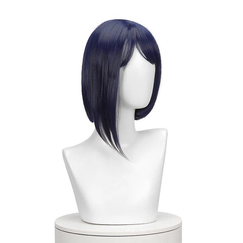 Peluca Cosplay Kujou Sara Genshin Impact 35cm Pelo Corto Liso Resistente al Calor - Fantasia Cosera