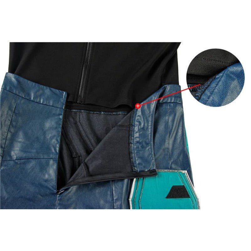 Traje de Cosplay de Yon Rogg Capitana Marvel Fuerza Estelar - Piel Sintética Premium - Fantasia Cosera