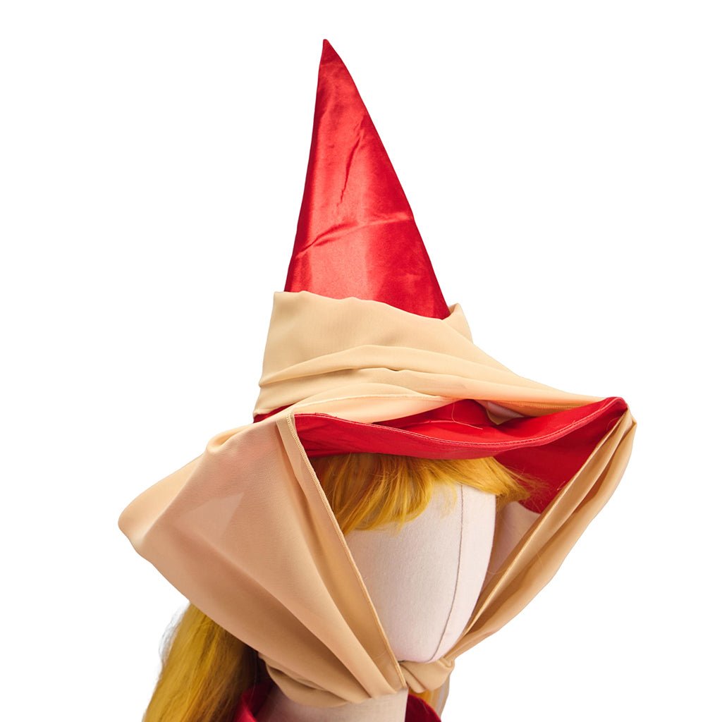 Capa Roja con Sombrero Puntiagudo Disfraz Cosplay – Ideal para Rol y Convenciones - Fantasia Cosera