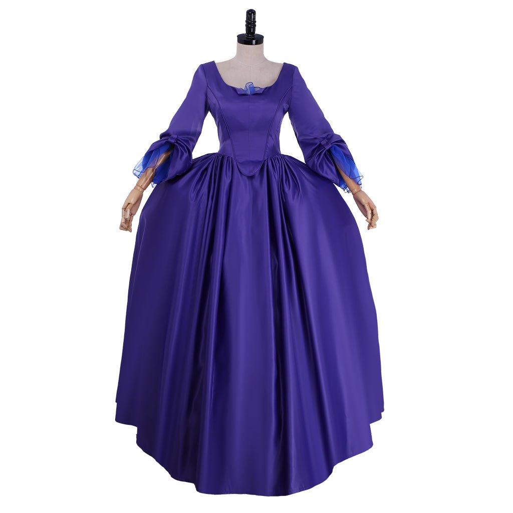 Vestido de Baile Medieval Outlander Claire Azul-Violeta | Disfraz Cosplay para Halloween - Fantasia Cosera