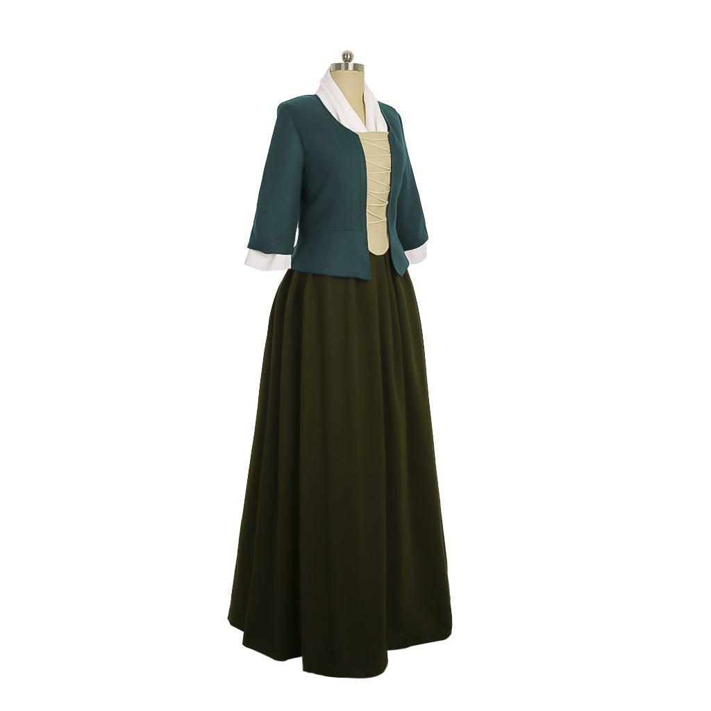 Vestido Cosplay Claire Fraser Outlander | Traje Colonial Highland Belle del Sur para Halloween - Fantasia Cosera