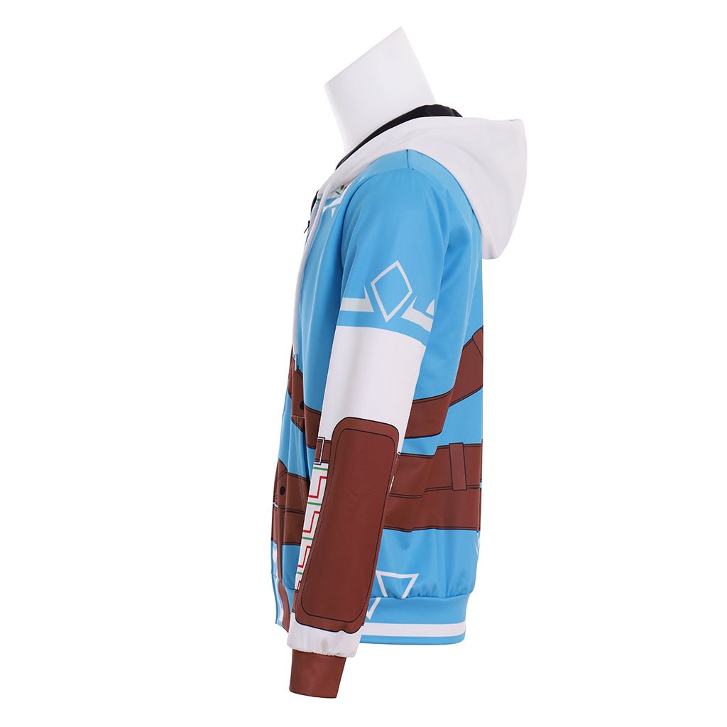 Sudadera con Cremallera de Link de Legend of Zelda - Para Fans del Cosplay de Videojuegos - Fantasia Cosera
