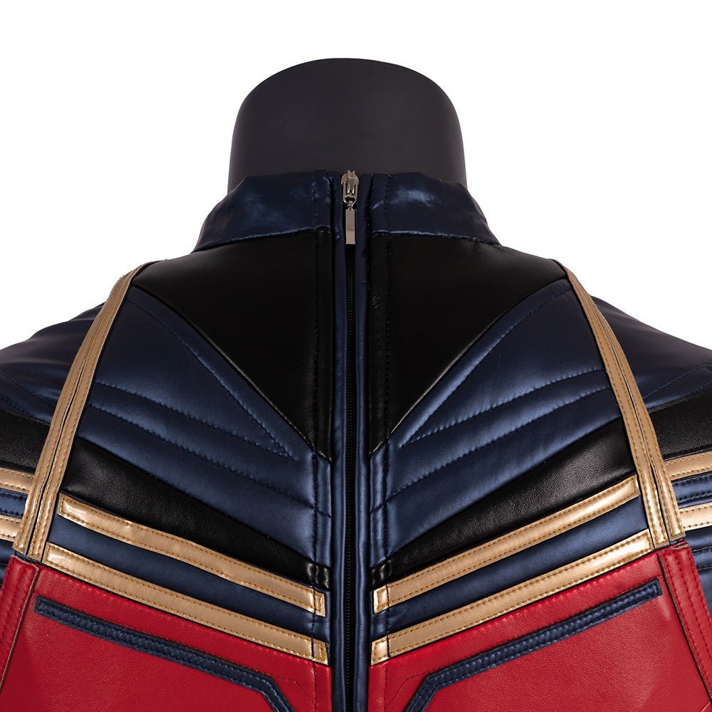 Traje de Cosplay de Captain Marvel de Avengers: Endgame - Réplica de Película de Alta Calidad - Fantasia Cosera