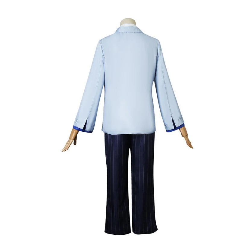 Traje de Cosplay de Yelan de Genshin Impact y Pizza Hut para Fiesta de Halloween Conjunto Completo Azul para Mujer - Fantasia Cosera