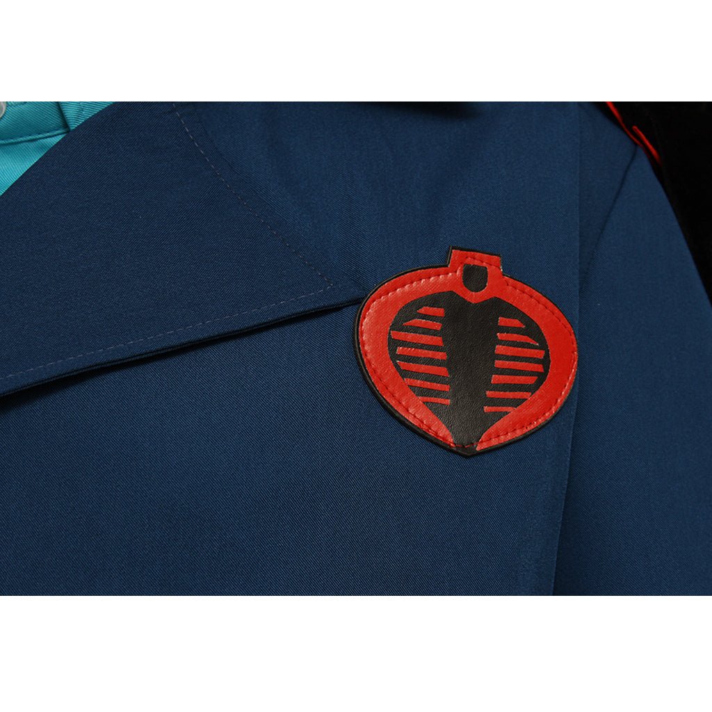Traje de Cosplay de Comandante Cobra de G.I. Joe: El Ascenso - Conjunto Completo con Capa - Fantasia Cosera
