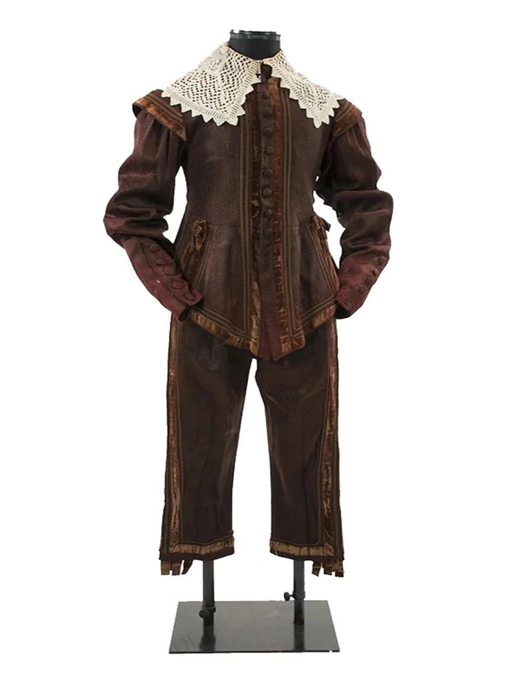 Traje de Guerrero Tudor del Siglo XV para Hombres - Vestuario Medieval Renacentista Isabelino - Fantasia Cosera