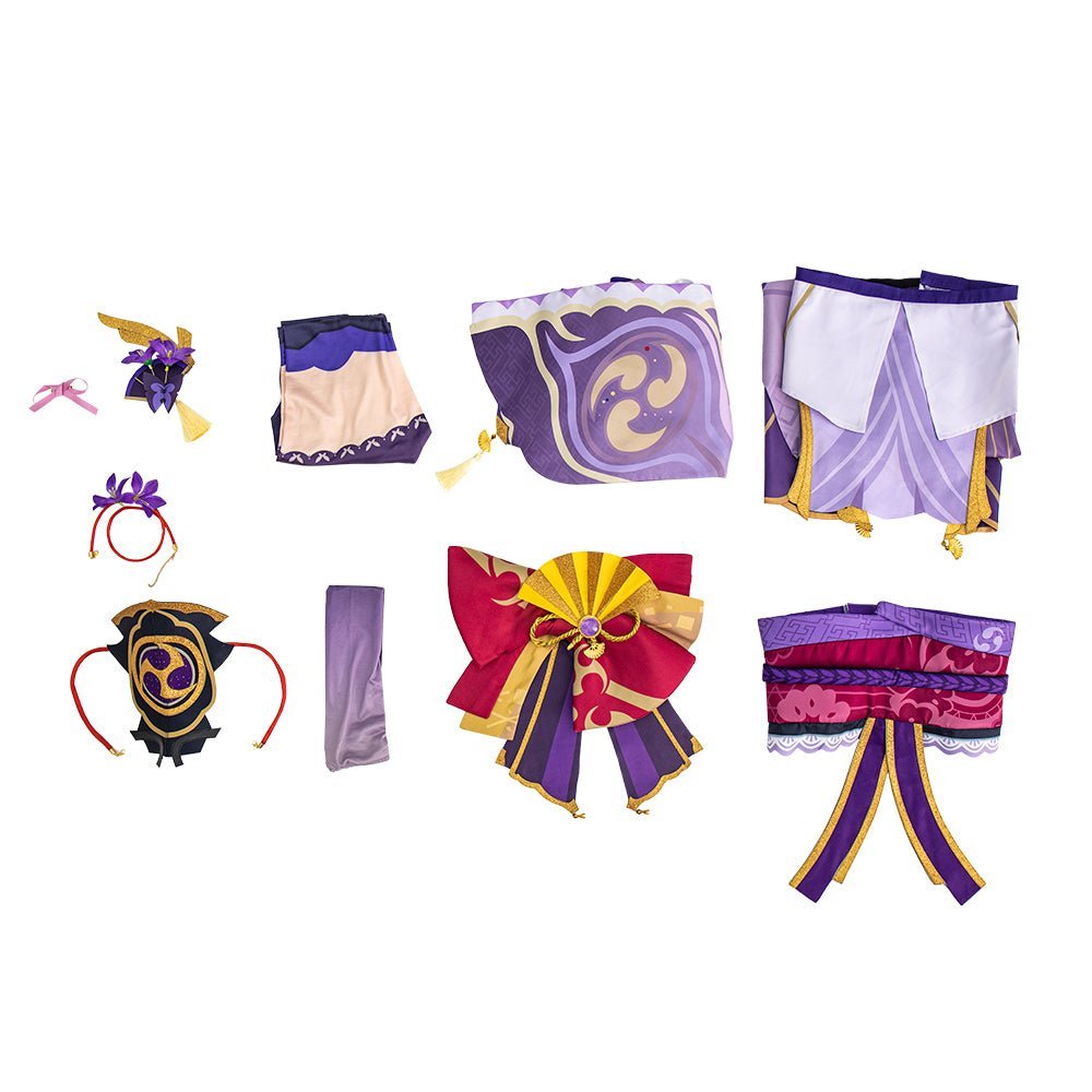 Traje de Cosplay de Raiden Shogun de Honkai: Star Rail - Fantasia Cosera