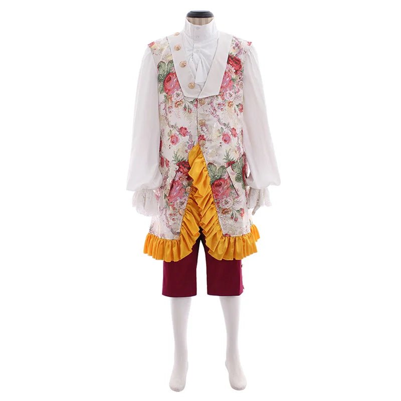 Traje Barroco Púrpura para Hombres - Disfraz Medieval Rococo para Bodas y Fiestas | Serie Fantasía Cosera - Fantasia Cosera