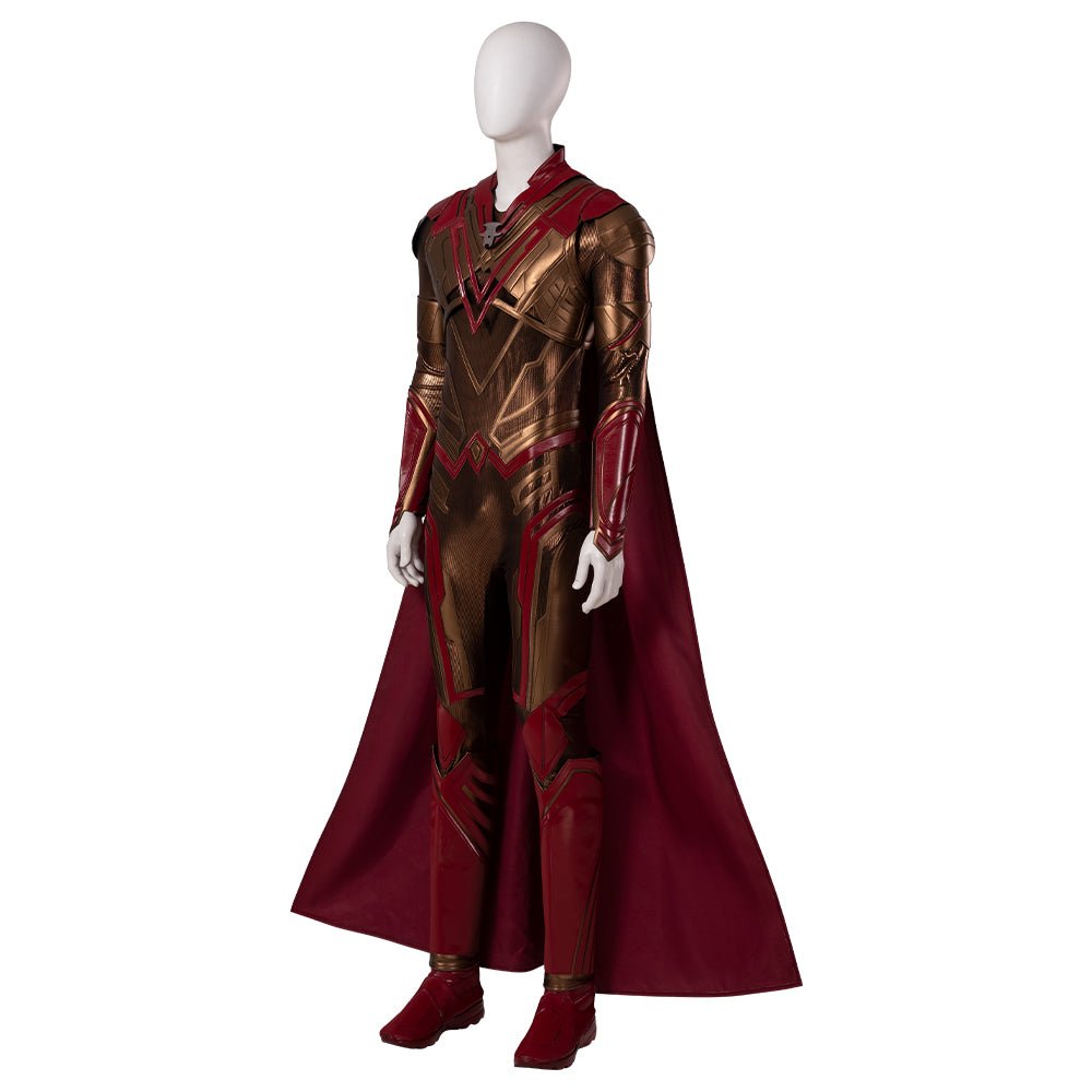 Traje de Adam Warlock de Guardianes de la Galaxia Vol. 3 - Jumpsuit Impreso con Armadura Roja para Hombre - Fantasia Cosera