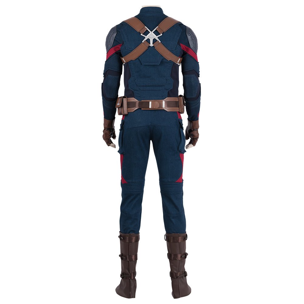 Traje de Cosplay de Captain America de Avengers: Endgame - Réplica de Película de Calidad Premium - Fantasia Cosera