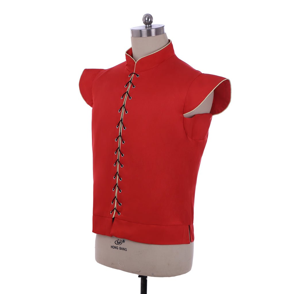 Chaleco Doble Medieval Renacentista Gótico para Hombres - Rojo Retro Disfraz de Cosplay | Fantasía Cosera - Fantasia Cosera