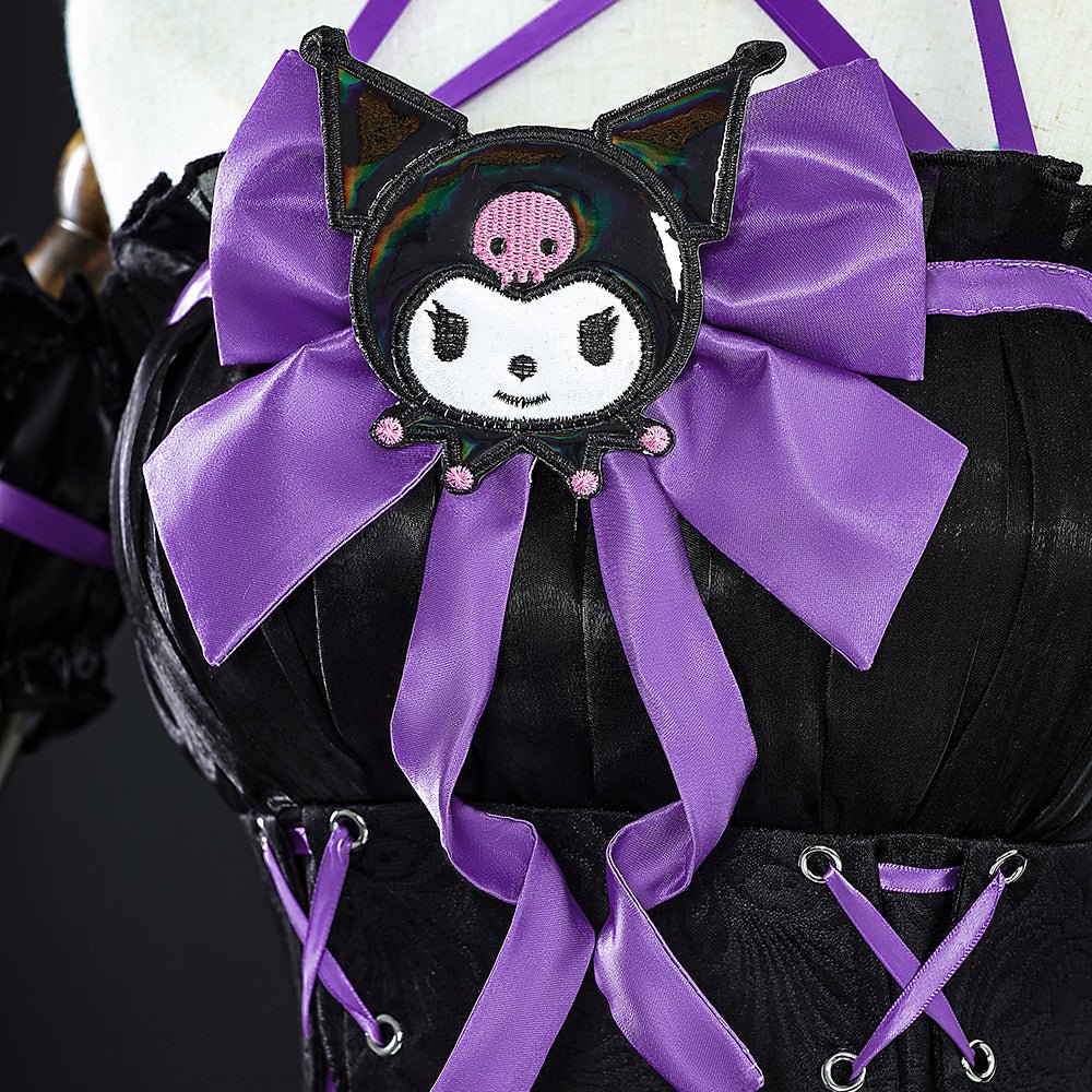 Colaboración Identity V x Sanrio - Traje de Cosplay de la Reina Sanguinaria - Fantasia Cosera