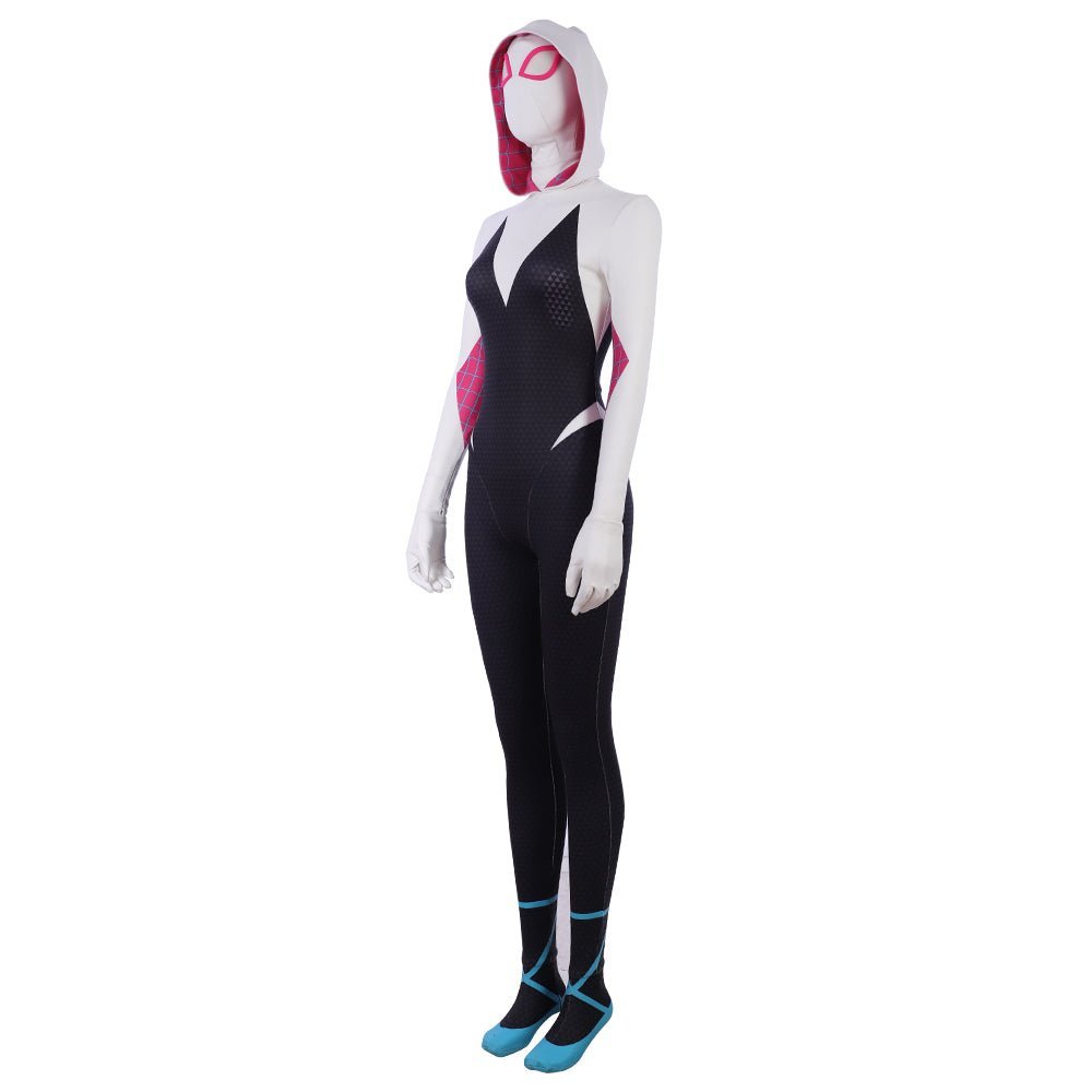 Traje de Cosplay de Spider-Gwen / Ghost-Spider de Spider-Man: Into the Spider-Verse - Fantasia Cosera