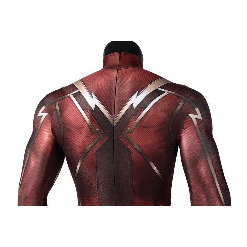 Traje de Cosplay de The Flash Barry Allen Halloween Superhéroe Mono Impreso en 3D con Máscara - Fantasia Cosera