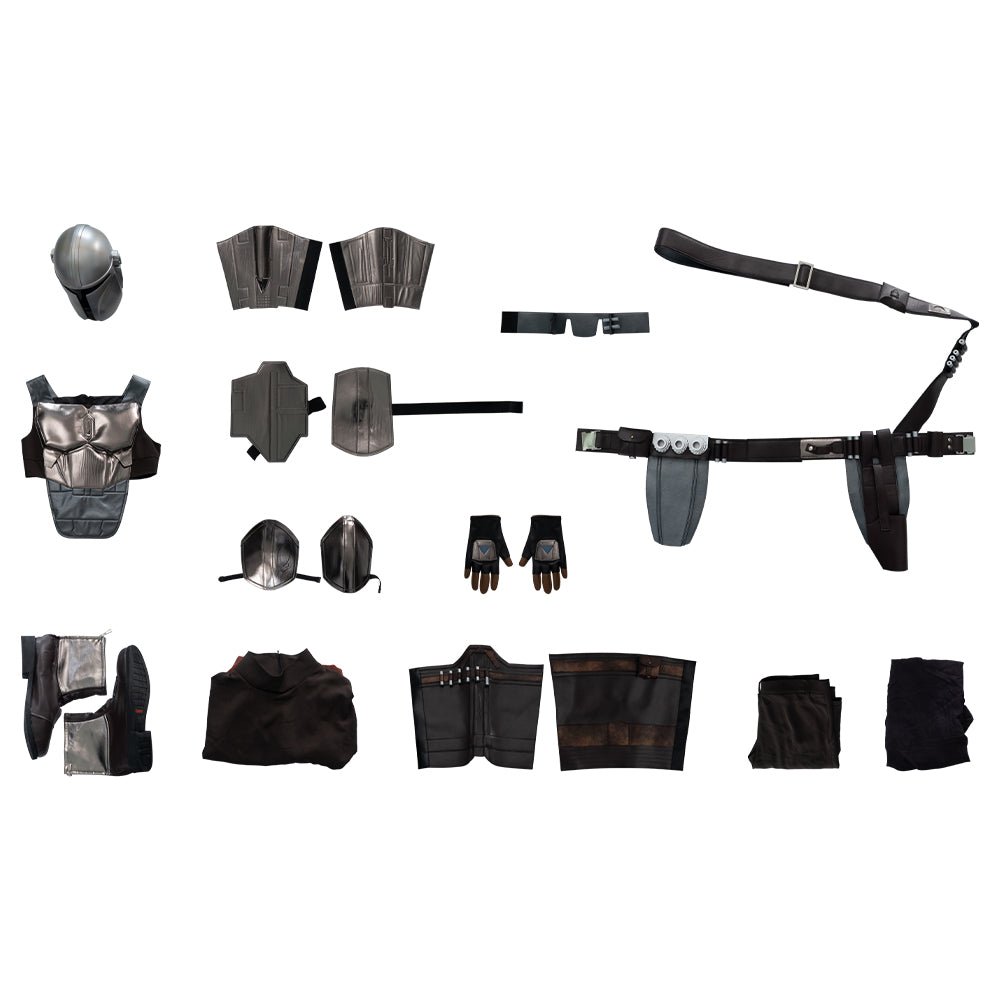 Traje de Cosplay de Din Djarin para Adultos - The Mandalorian Temporada 2 Conjunto Deluxe Completo - Fantasia Cosera