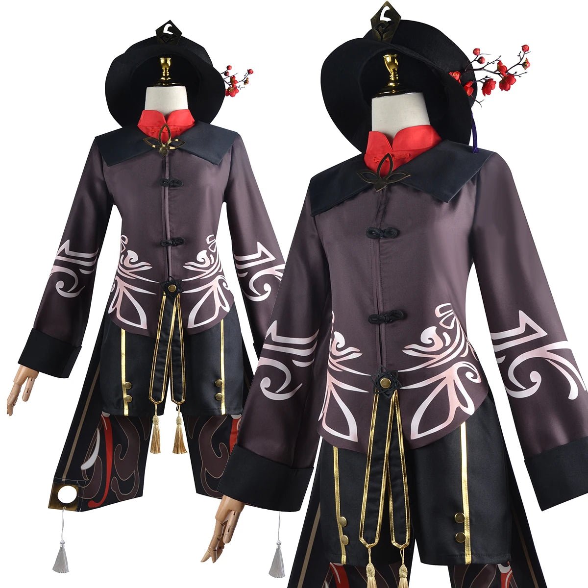 Peluca Cosplay Hu Tao Genshin Impact - Disfraz Anime Halloween Navidad - Fantasia Cosera
