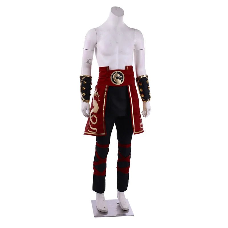 Traje de Cosplay de Liu Kang de Mortal Kombat para Hombre - Fiesta de Halloween - Fantasia Cosera