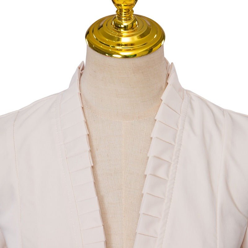 Vestido Gótico Medieval de Cocktail Alto-Bajo – Traje de Cosplay de Manga Larga para Mujer - Fantasia Cosera