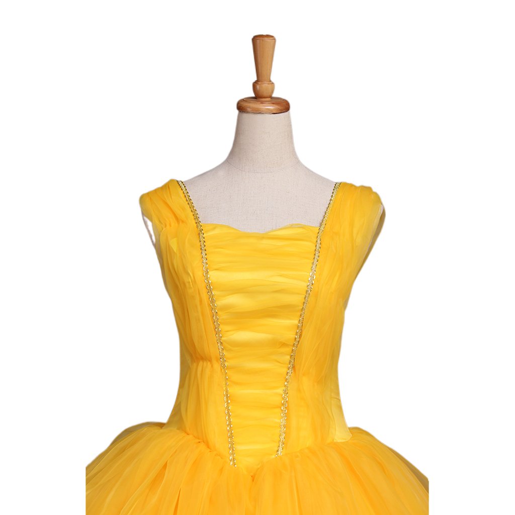 Vestido de Princesa Belle para Adultos | Disfraz de Cosplay para Halloween y Fiestas Temáticas - Fantasia Cosera