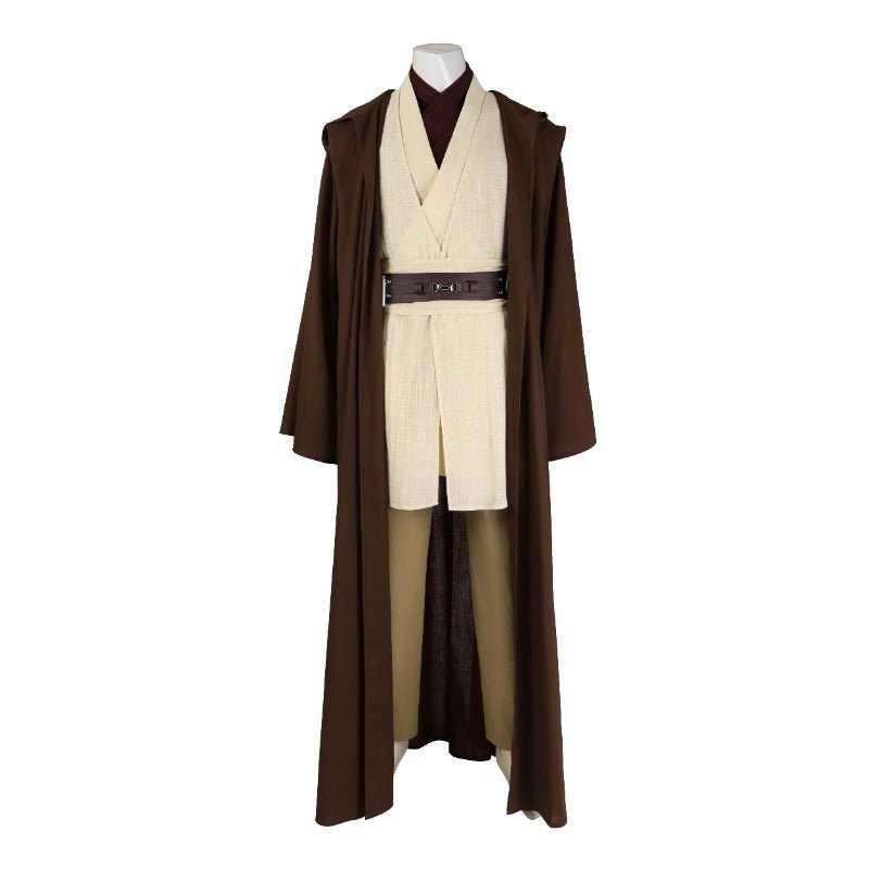 Traje de Cosplay de Obi-Wan Kenobi Vestimenta Jedi Conjunto Completo para Halloween y Fiestas - Fantasia Cosera