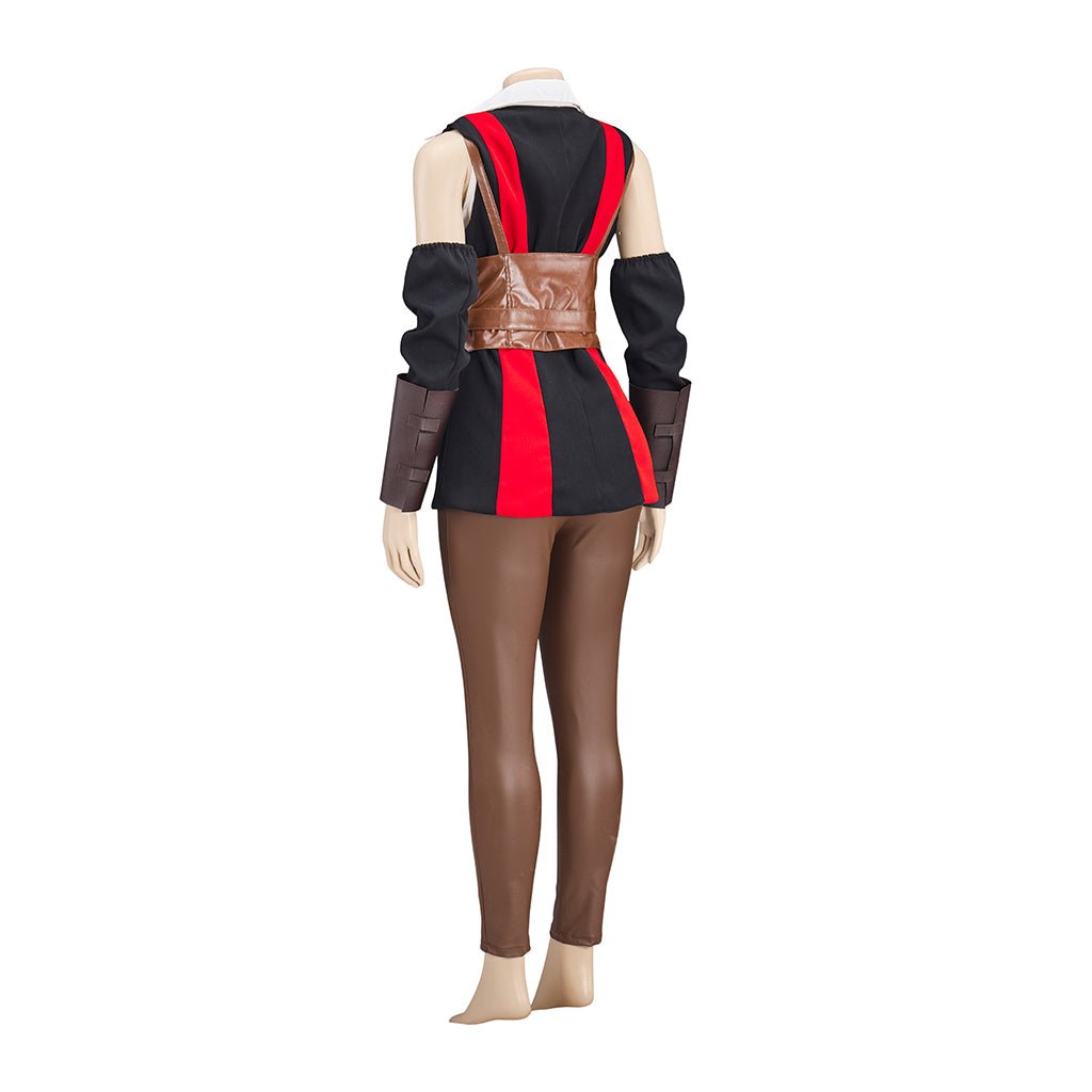 Conjunto de Chaqueta y Pantalones de Cuero PU para Mujer Estiloso – Perfecto para Cosplay y Outfits Geniales - Fantasia Cosera