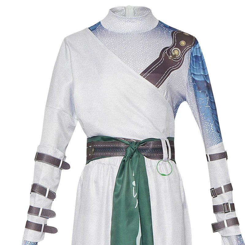 Traje de Cosplay Noble de Blanco de Black Myth Wukong | Túnica Blanca para Halloween para Hombres | Diseño Elegante para Fans - Fantasia Cosera