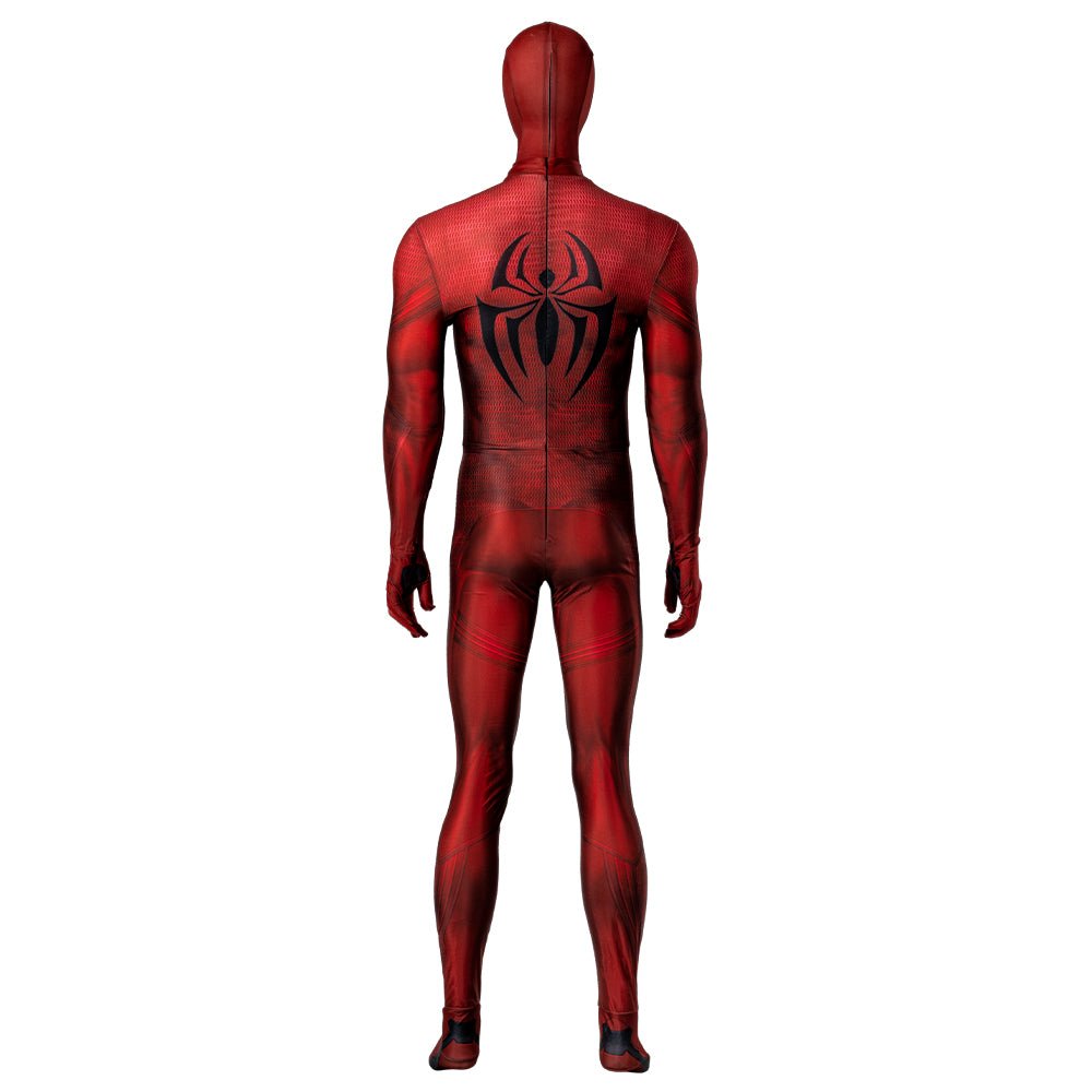 Traje de Cosplay de Scarlet Spider - Spider-Man: A Través del Spider-Verso Traje Auténtico - Fantasia Cosera