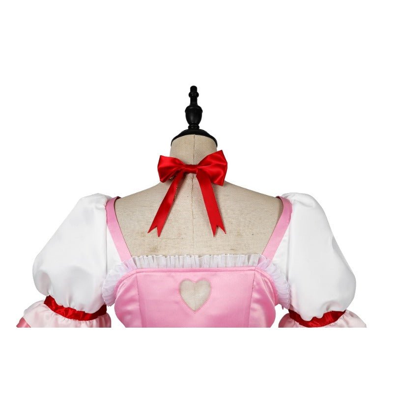 Traje de Cosplay de Madoka Kaname en Satén Mate para Halloween - Puella Magi - Fantasia Cosera