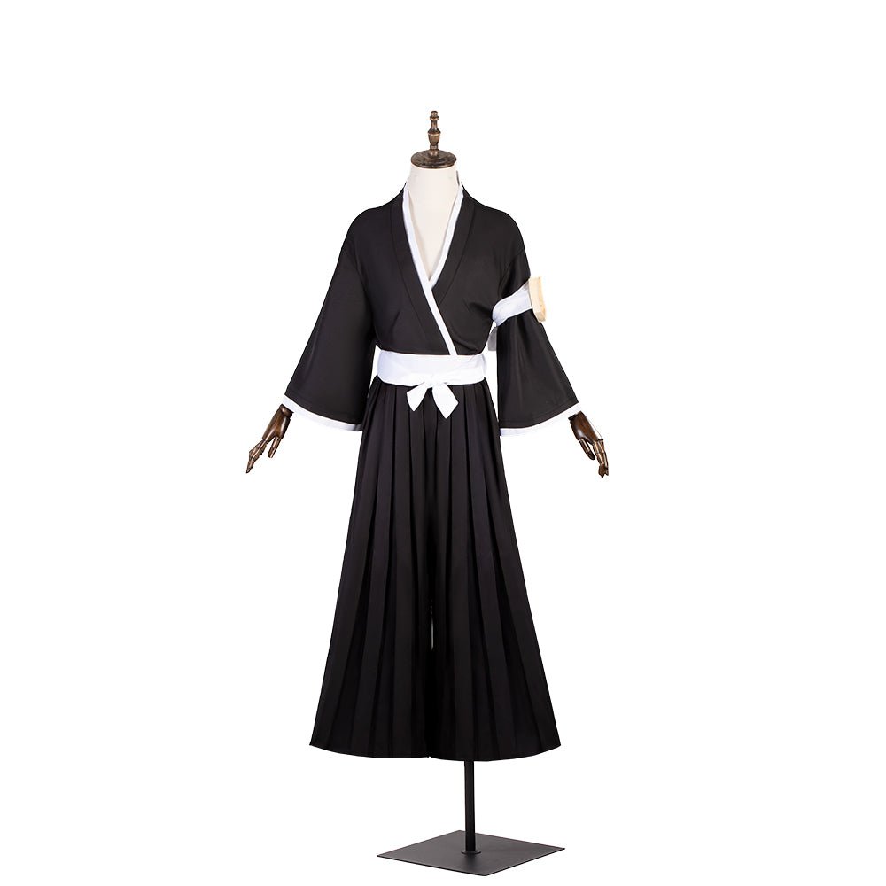 Traje de Cosplay de Ichigo Kurosaki de Bleach con Peluca, Camiseta Negra, Pantalones y Outfit para Halloween - Fantasia Cosera
