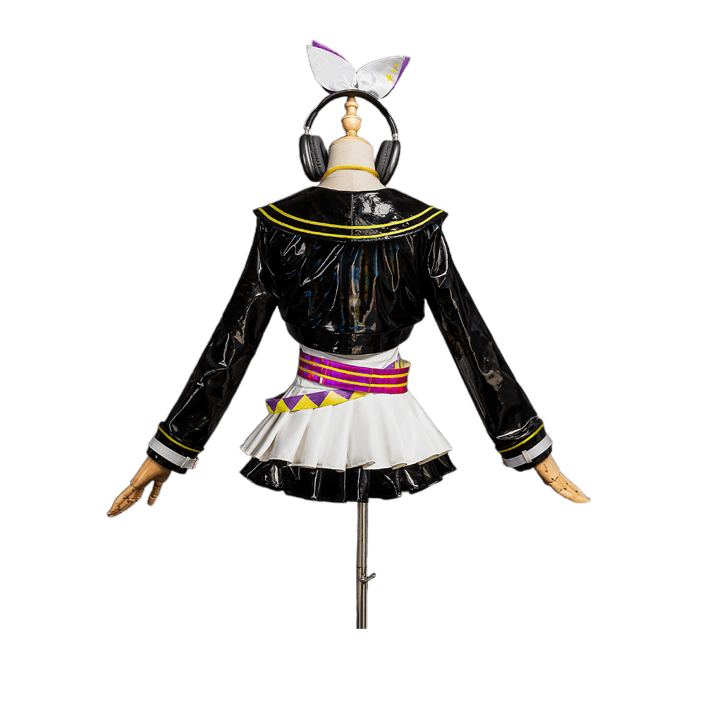 Trajes de Cosplay de Len y Rin de Muse Dash | Outfits de Escenario de Project Mirai Sekai | Conjunto Completo para Halloween - Fantasia Cosera