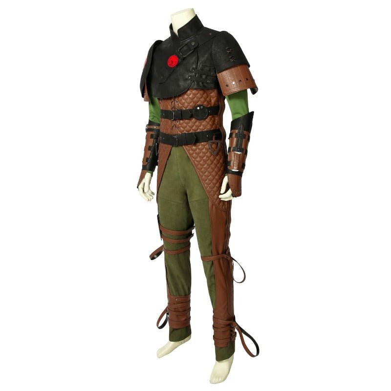 Traje de Cosplay Hiccup Cómo Entrenar a tu Dragón 2 en Piel PU Premium - Fantasia Cosera