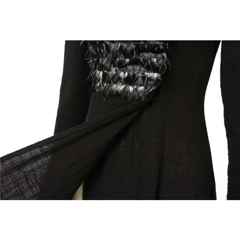 Traje de Cosplay de Sansa Stark para Mujer - Capa de Invierno con Cuello de Piel - Fantasia Cosera