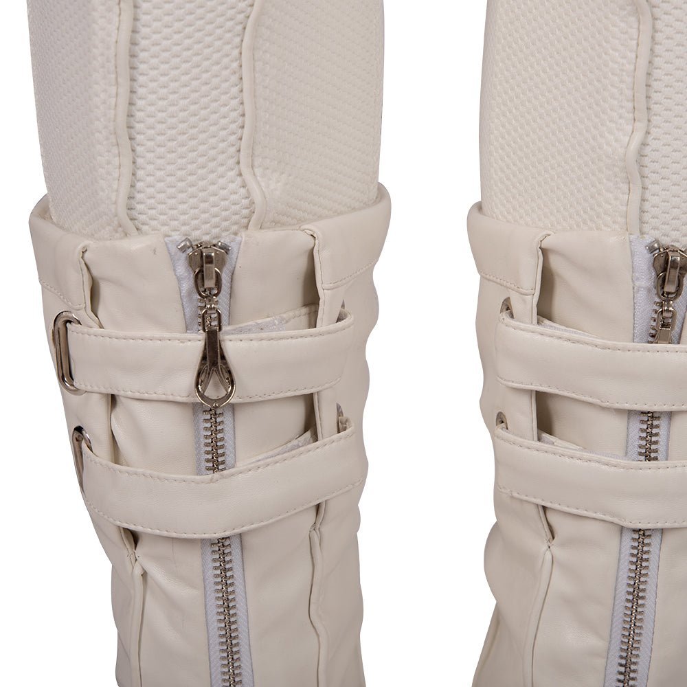 Traje de Cosplay de Black Widow Traje Blanco - Outfit de la Película del Universo Cinematográfico de Marvel - Fantasia Cosera