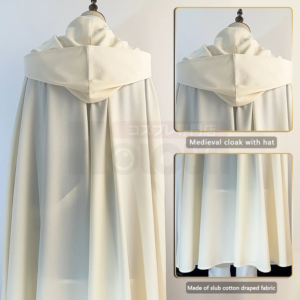 Traje de Cosplay Himmel de Frieren: Beyond Journey's End - Peluca, Capa, Abrigo y Pantalones - Regalo Navideño - Fantasia Cosera